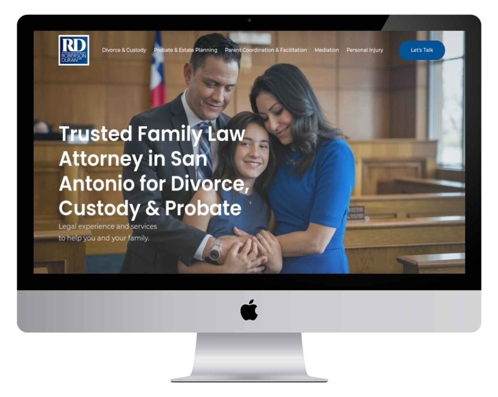 Rdfamilylawfirm modern law firm website design with a professional and trusted legal layout