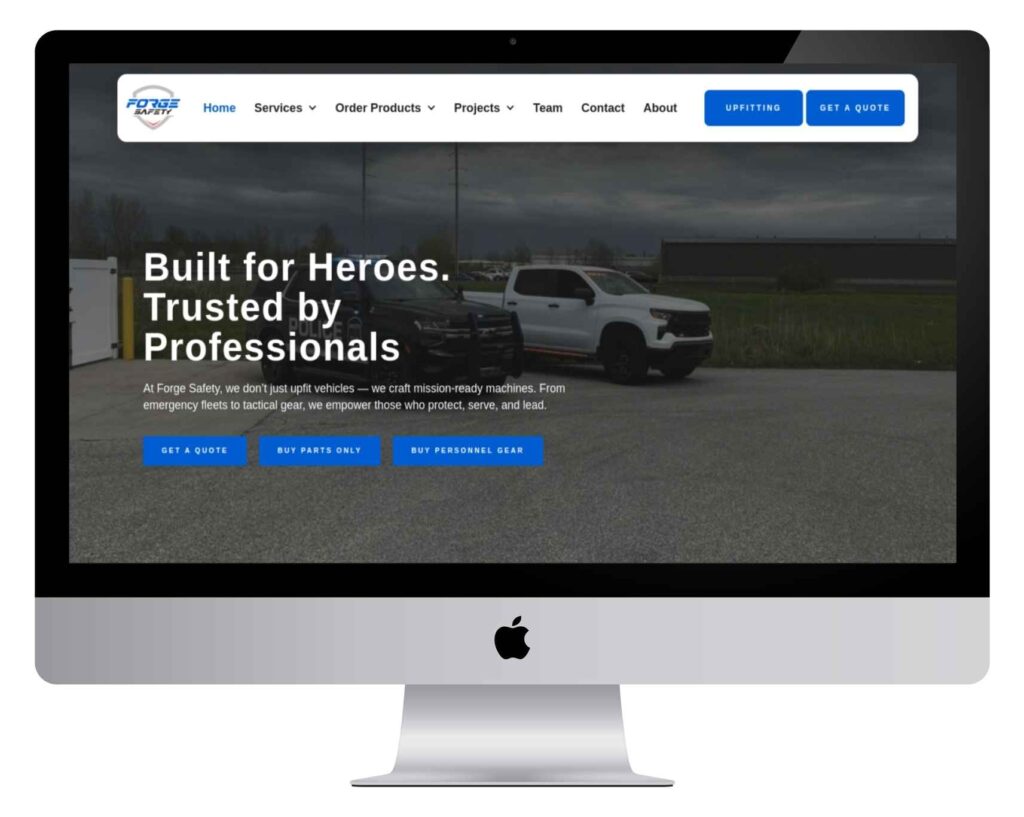 Forgesafetypse website for industrial and safety services