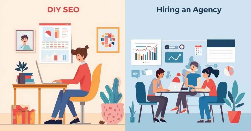 DIY SEO vs. hiring an agency